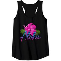 Aloha Hawaiian Islands Hawaii Surf Hibiscus Flower Tank Tops — T-shirts pour hommes