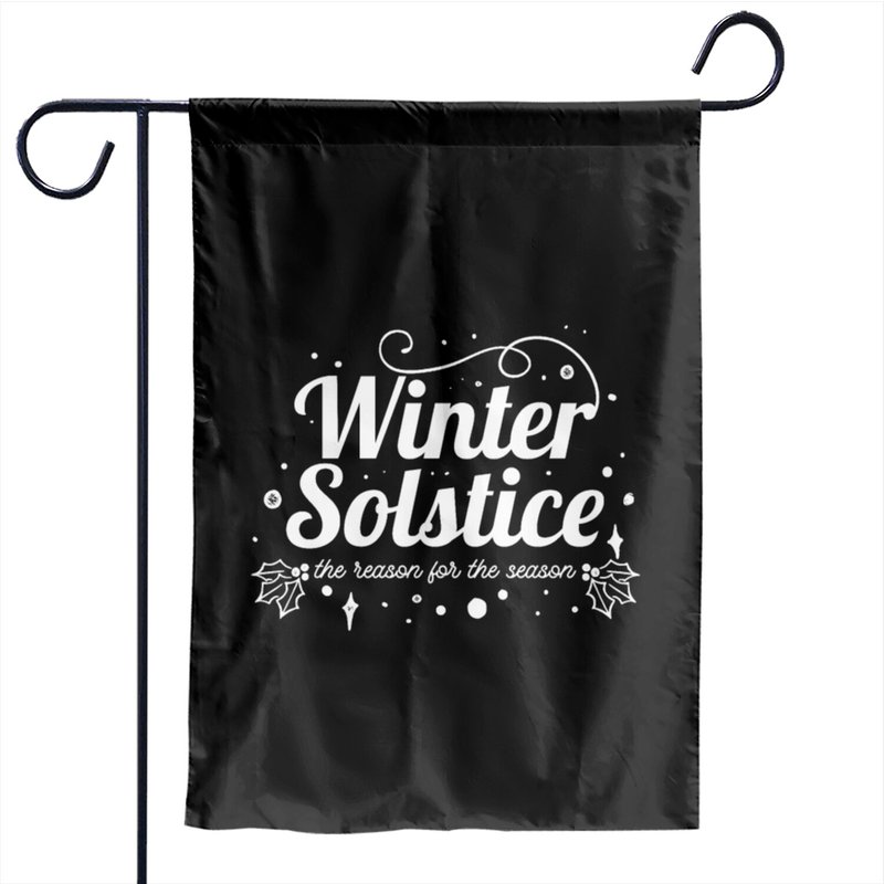 Winter Solstice The Reason For The Season Sun Garden Flags — Drapeaux décoratifs