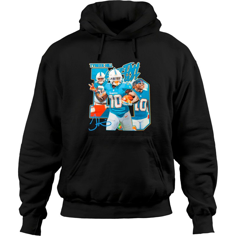 Tyreek Hill Miami Dolphins Unisex Hoodies — Sweats à capuche pour hommes