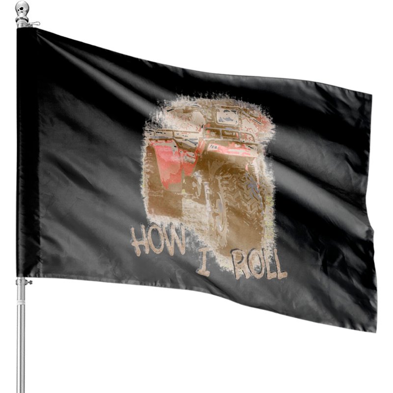 How I Roll - Atc Trike Three Wheeler House Flags — Drapeaux décoratifs