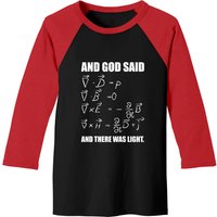 God Said Maxwell Equations And Then There Was Ligh Baseball Tees