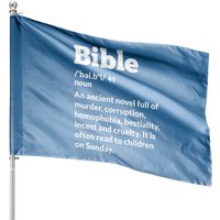 Funny Atheist Bible Definition House Flags — Decorative Flags