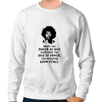The Power Of Love Jimi Hendrix Quote Sweatshirts — Sweats à capuche pour hommes