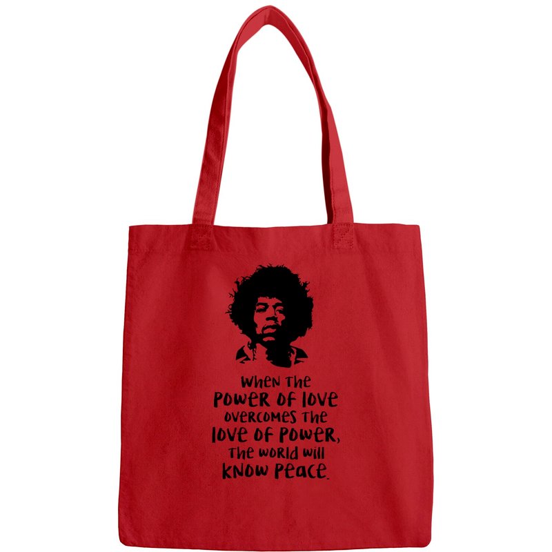 The Power Of Love Jimi Hendrix Quote Bags — Sacs fourre-tout