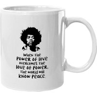 The Power Of Love Jimi Hendrix Quote Mugs — Tasses et gobelets
