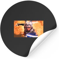 Ahsoka Tano Minimal - Ahsoka Tano - Stickers — Autocollants et stickers