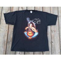 Vintage & Perfectly Faded Shania Twain "up!" T-shirt — T-shirts pour hommes