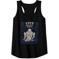 Vintage Love Never Dies Fashion Victim Style Bones Tank Tops