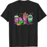 Mardi Gras Coffee Drink Shirt,mardi Gras Drink Shirt, Fat Tuesday Coffee Cup Shirt