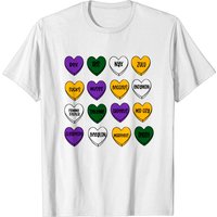 Mardi Gras Conversation Hearts Tee, Mardi Gras Parade Shirt