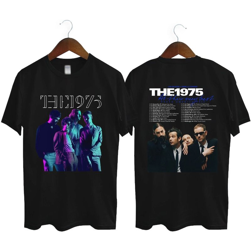 Tour 2022 - The 1975 Rock Band At Their Very Best N. American Double Sided Shirt — T-shirts pour hommes