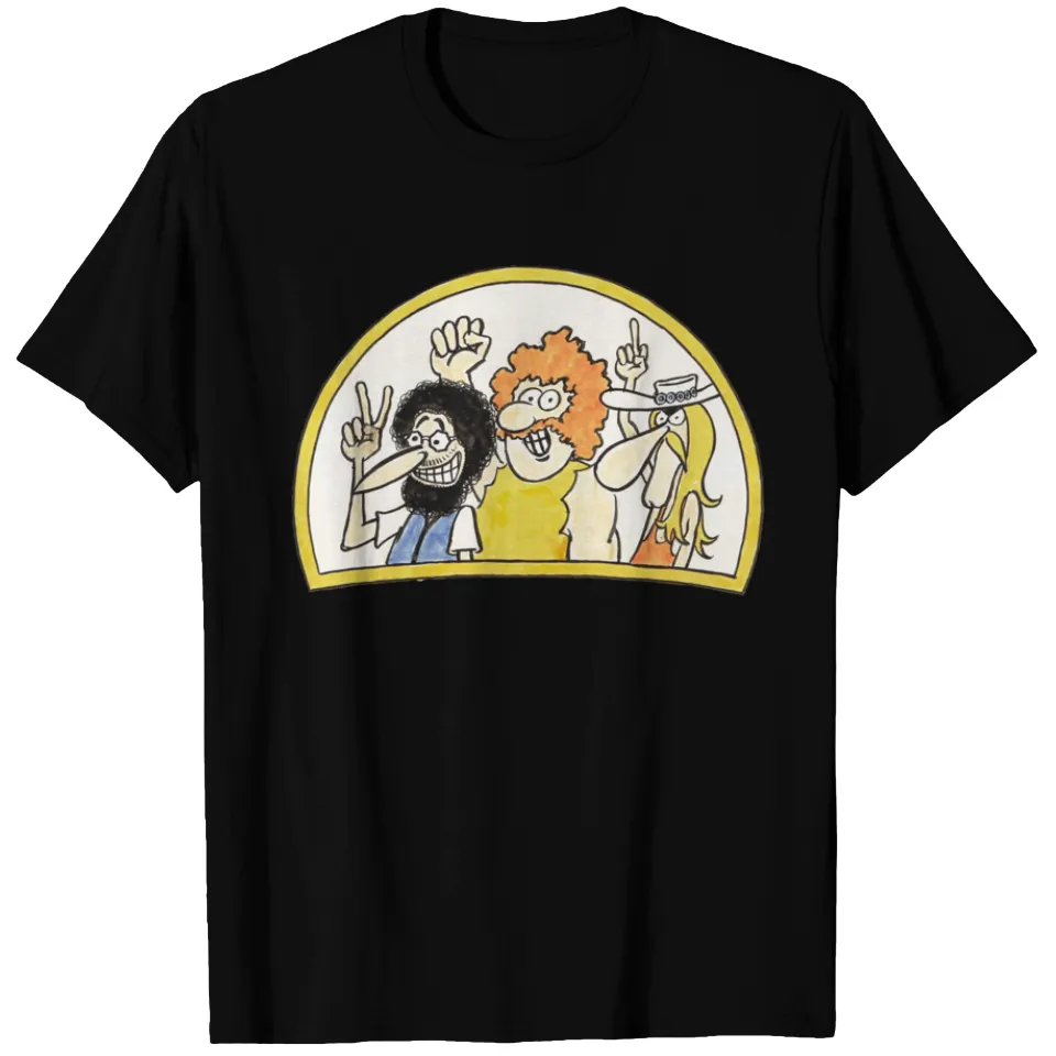 1973 Fabulous Furry Freak Brothers Sketch T-shirt T-shirts — T-shirts pour hommes