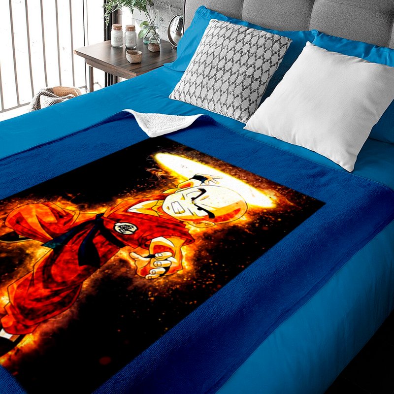 Krillin Vintage Dbz Shirt, Krillin Super Saiyan Vintage Baby Blankets — Baby Blankets