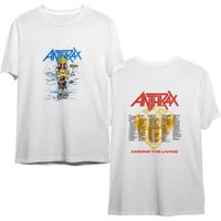 1987 Anthrax Among The Living Tour T-shirt — T-shirts pour hommes