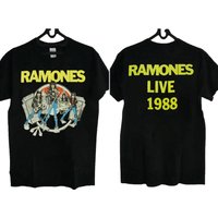 Ramones Live 1988 T-shirt, Ramones World Tour 1988 T-shirt