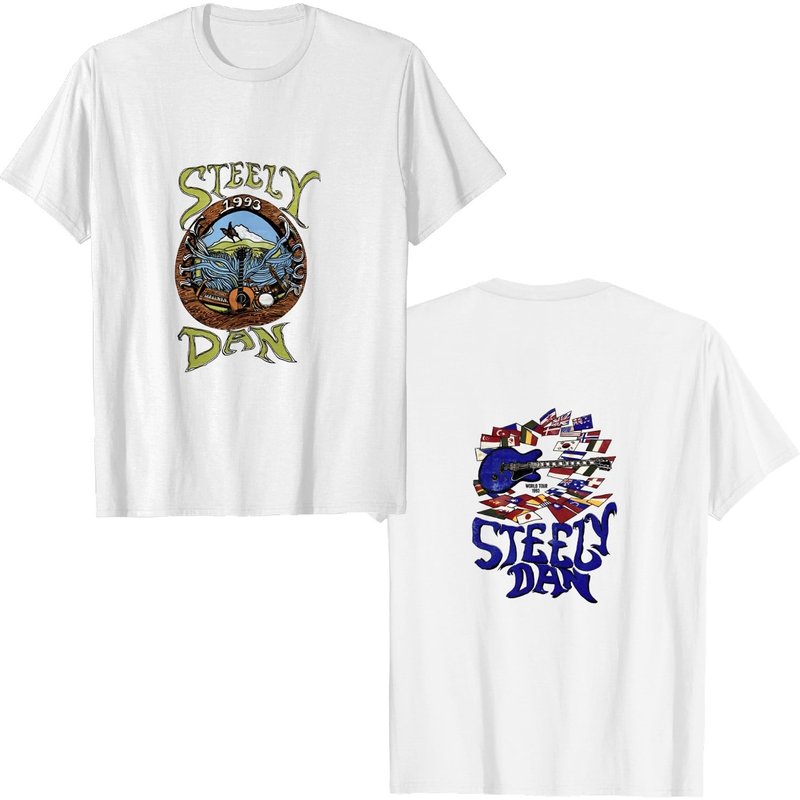 1993 Steely Dan World Tour T-shirt, Steely Dan Live 1993 T-shirt