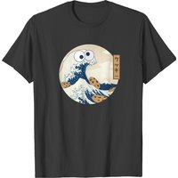 Cookiegana Wave Funny Cookie Tsunami T-shirt T-shirts