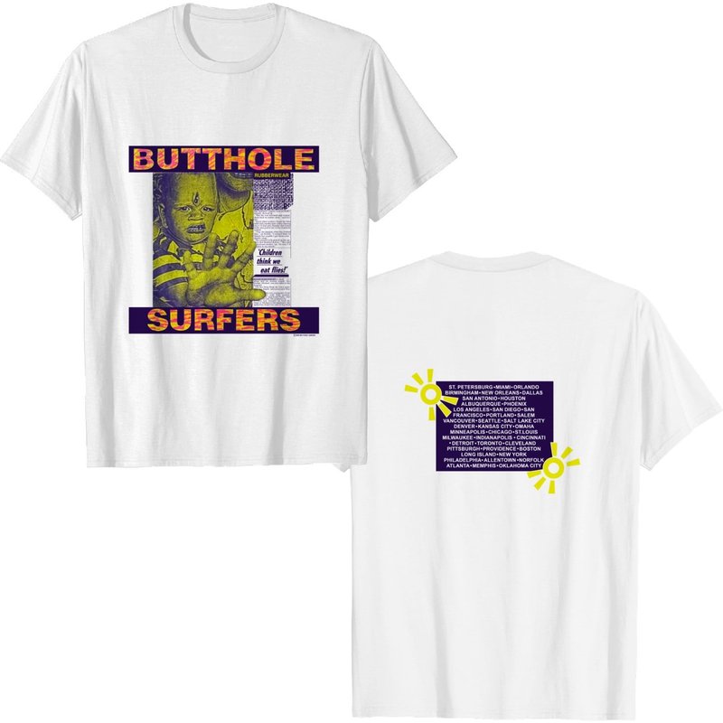 Butthole Surfers Rock Band 1993 Tour Concert Tee