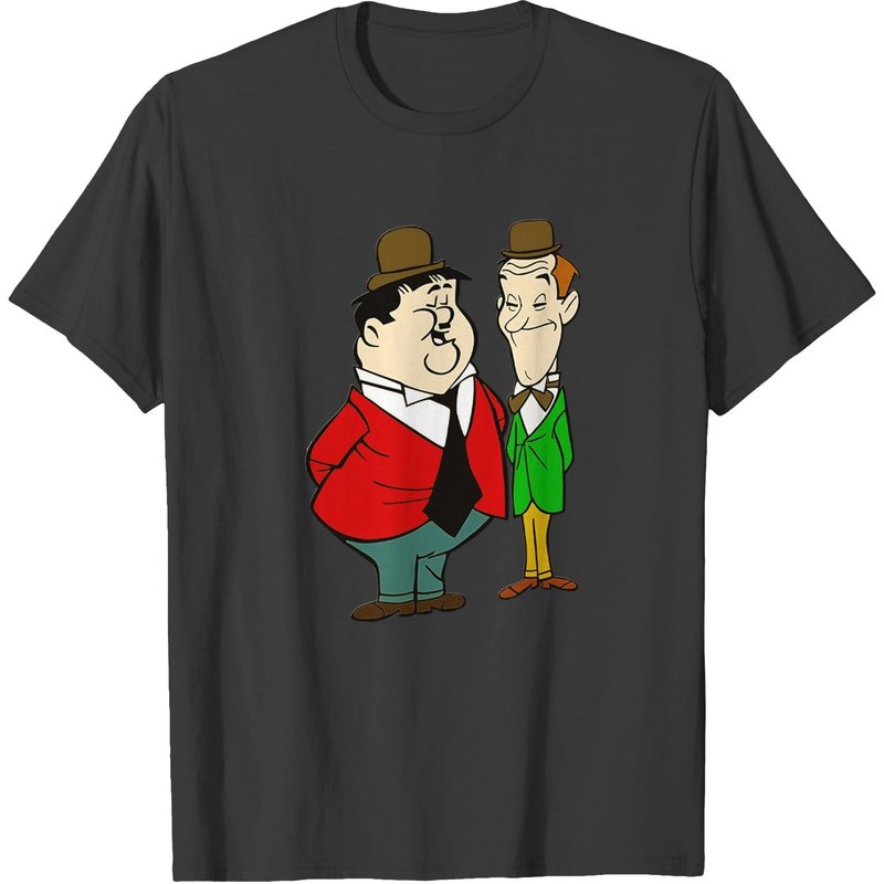 Laurel And Hardy Cartoon T-shirt T-shirts — T-shirts pour hommes
