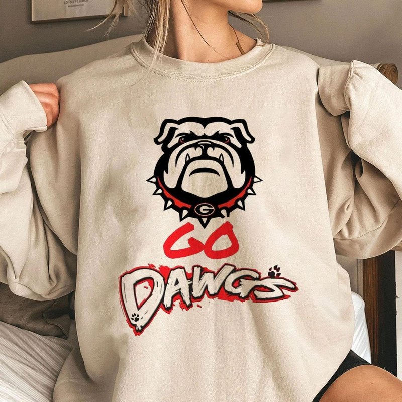 Go Dawgs Shirt, Vintage Georgia Sweatshirt