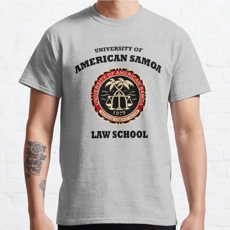 University Of American Samoa Law School Shirt — T-shirts pour hommes