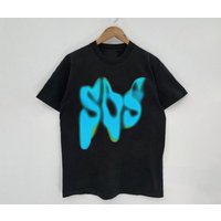 S.z.a Sos Text Shirt, Sza Album New Bootleg 90s Black T-shirt — T-shirts pour hommes