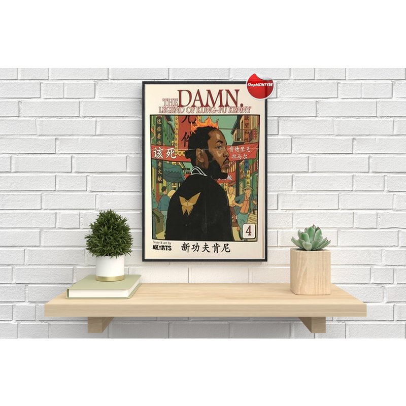 Damn The Legend Of Kung-fu Kenny Album Poster -album Cover Poster