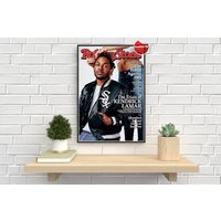 K Lamar Print - K Lamar Rolling Stone Wall Art - Rapper Poster — Affiches et impressions