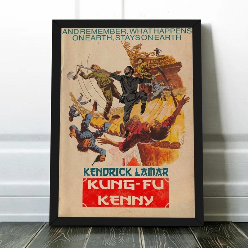 Kendrick Lamar - Kung Fu Kenny 1 Comic Art Book Poster — Affiches et impressions
