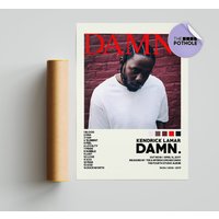 Kendrick Lamar Damn. / Kendrick Lamar Posters / Damn Poster/ Album Cover Poster — Posters & Prints