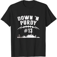Down 'n Purdy #13 Brock Purdy American Football Classic T-shirt — T-shirts pour hommes
