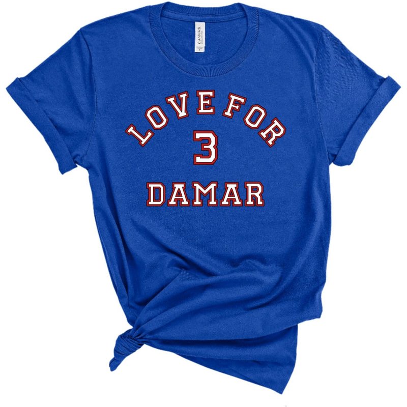 Love For Damar Football Shirt — Mens T Shirts