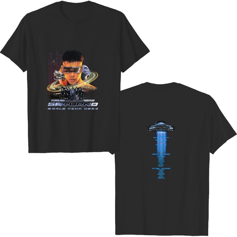 Rauw Alejandro Shirt, Rauw Alejandro World Tour 2023 Shirt — T-shirts pour hommes