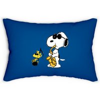 Joe Cool Playing Music - Snoopy - Lumbar Pillows — Coussins décoratifs