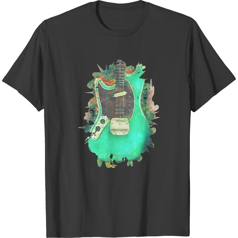 Kurt Cobain Kurt Cobain's Electric Guitar T-shirts — Mens T Shirts