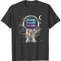 Solana Crypto Astronaut Guitar Solana S O L Coin To The Moon Crypto Token Cryptocurrency Blockchain Wallet Birthday Gift For Men Women Kids T-shirts — Mens T Sh