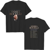 Andrea Bocelli 2023 Valentine And Spring Tour Dates T-shirt, 2023 Tour Concert Tee — Mens T Shirts