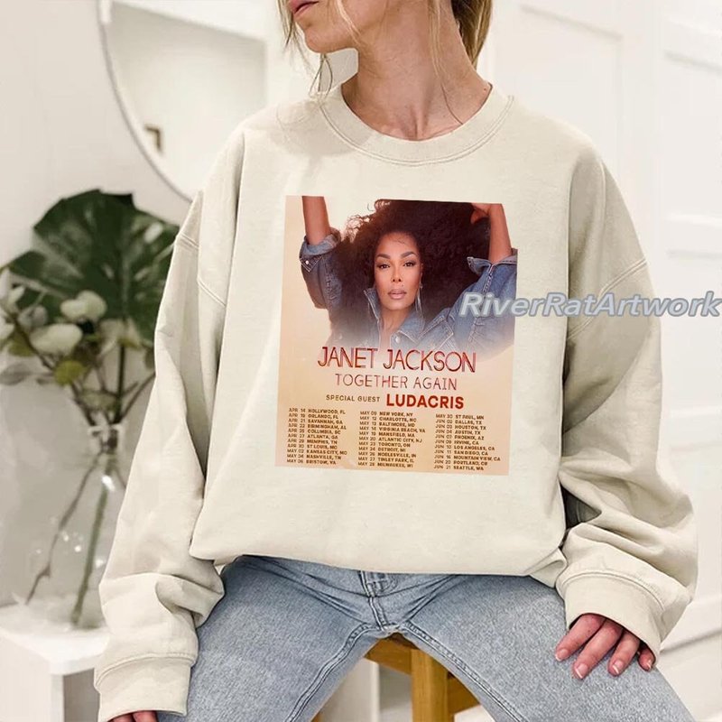 Janet Tour 2023 Togetheragain Tour Sweatshirt — Sweats à capuche pour hommes
