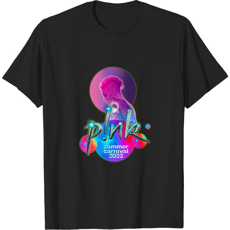 Pink Summer Unisex T-shirt, P!nk Shirt, Summer Carnival Tour Shirt — Mens T Shirts