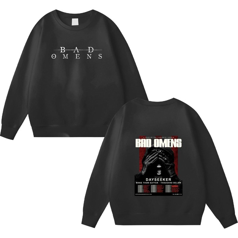 Bad Omens Band 2023 Tour Shirt - Concrete Jungle Design — Sweats à capuche pour hommes