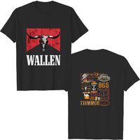 Cute Wallen Shirt Merch Tee Wallen Western Shirt, Country Music Double Sided Shirt — T-shirts pour hommes