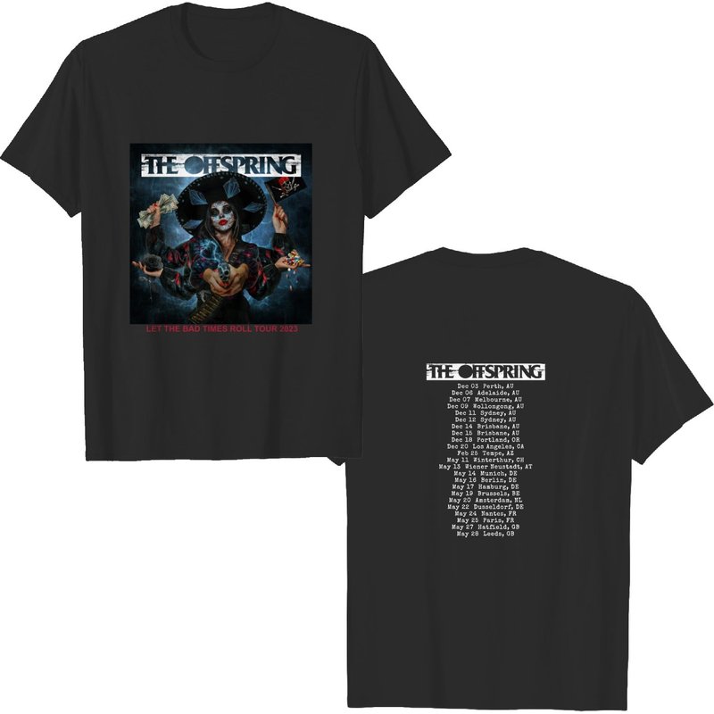 The Offspring Let The Bad Times Roll Tour 2023 Shirt, The Offspring Tour 2023 Shirt — T-shirts pour hommes