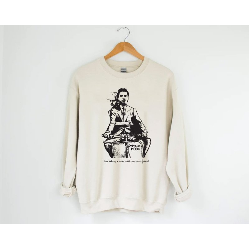Depeche Mode Taking A Ride Crewneck Sweater — Mens Sweaters