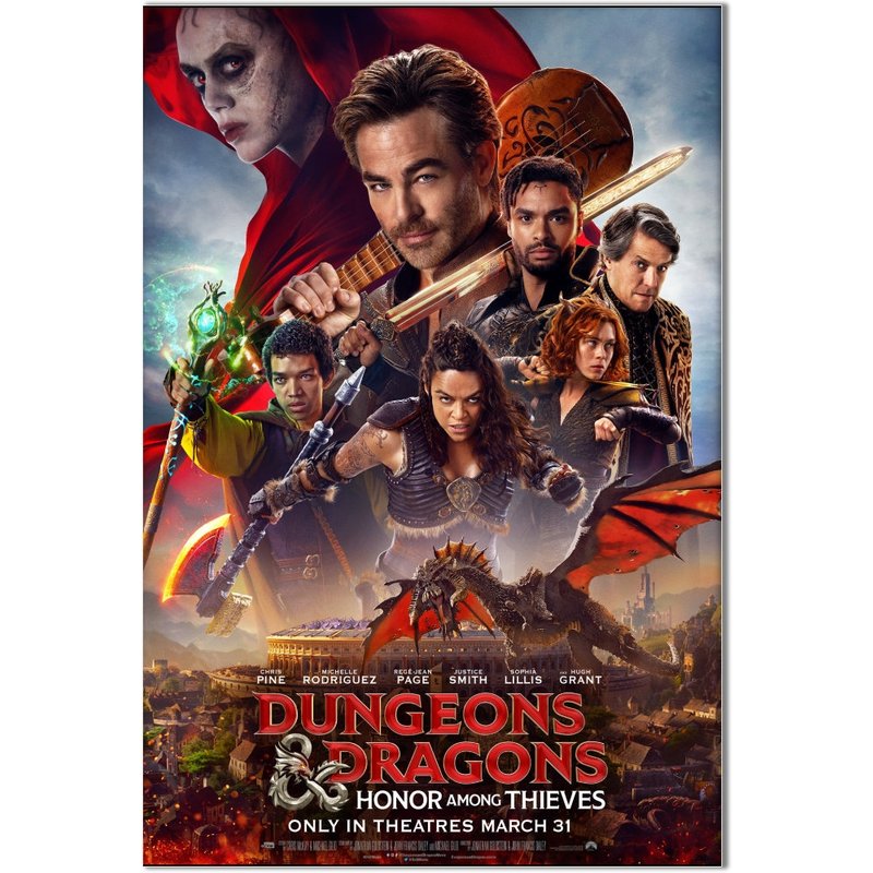 Dungeons And Dragons Honor Among Thieves 2023 Film Poster — Posters & Prints