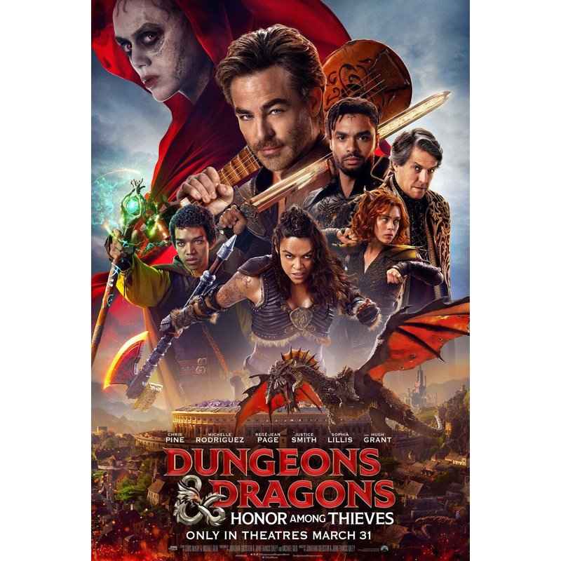 Dungeons And Dragons Honor Among Thieves - Theatrical Movie Poster — Posters & Prints