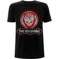 The Offspring Unisex Tee: Distressed Skull