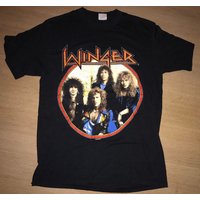 Rad Vintage Winger 1989 "headed For A Heartbreak Tour" Shirt 80s — Mens T Shirts