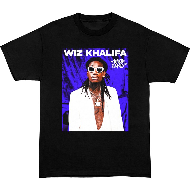 Wiz Khalifa Graphic Shirt, Vintage Style Hip Hop T Shirt — Mens T Shirts