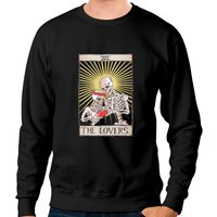The Lovers Skeleton Tarot Card Valentine Day Sweatshirt