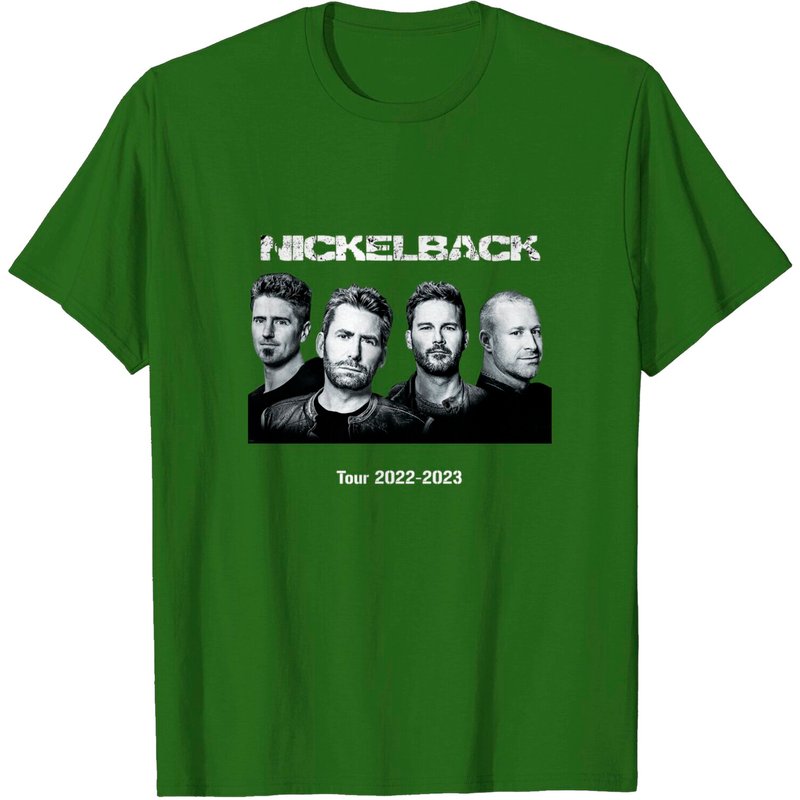 Nickelback Tour 2022 - 2023 Black T-shirt — Mens T Shirts